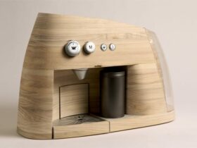 Linje – Espressomaschine aus Holz