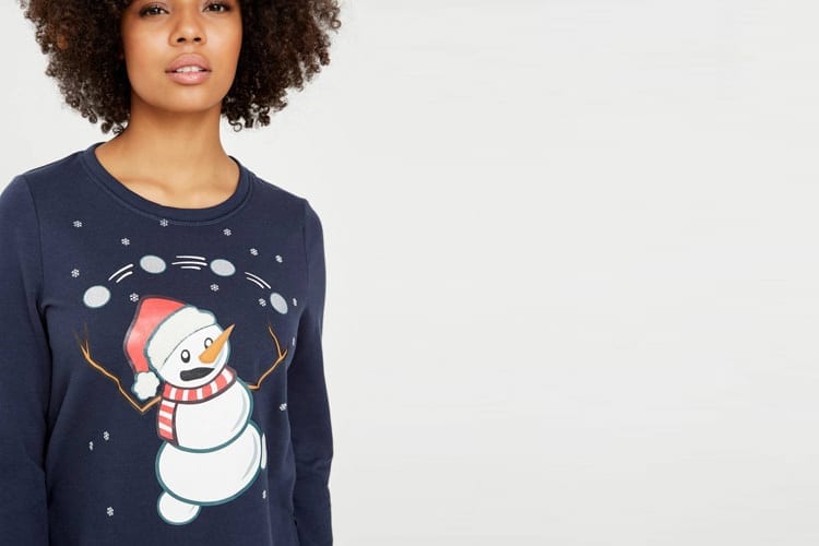 Weihnachts-Sweater mit langen Ärmeln von VERO MODA