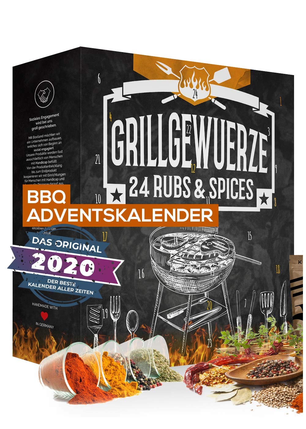 Adventskalender 2020: Die schönsten Geschenkideen 5 Entdecke die unterschiedlichsten Geschmacksrichtungen mit dieser feinen Gewürzsammlung Kräutermischungen für Hobbyköche & Profis