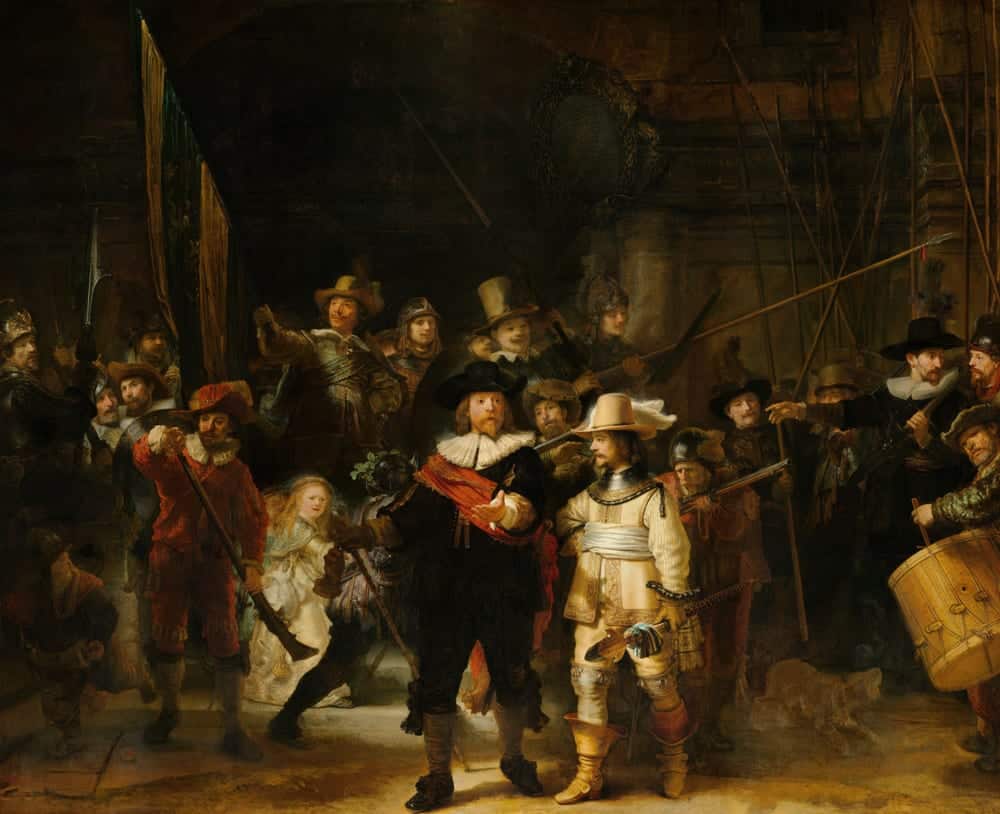 "Die Nachtwache" von Rembrandt van Rijn, 1642 (Maße: 3,63 m x 4,37 m), Foto: Rijksmuseum Amsterdam