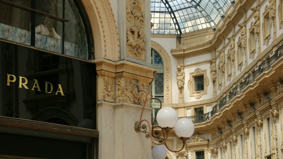 a building with a large glass ceiling