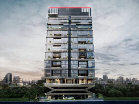 Frontalansicht "Porsche Design Tower Bangkok", Foto: © 2024 Dr. Ing. h.c. F. Porsche AG