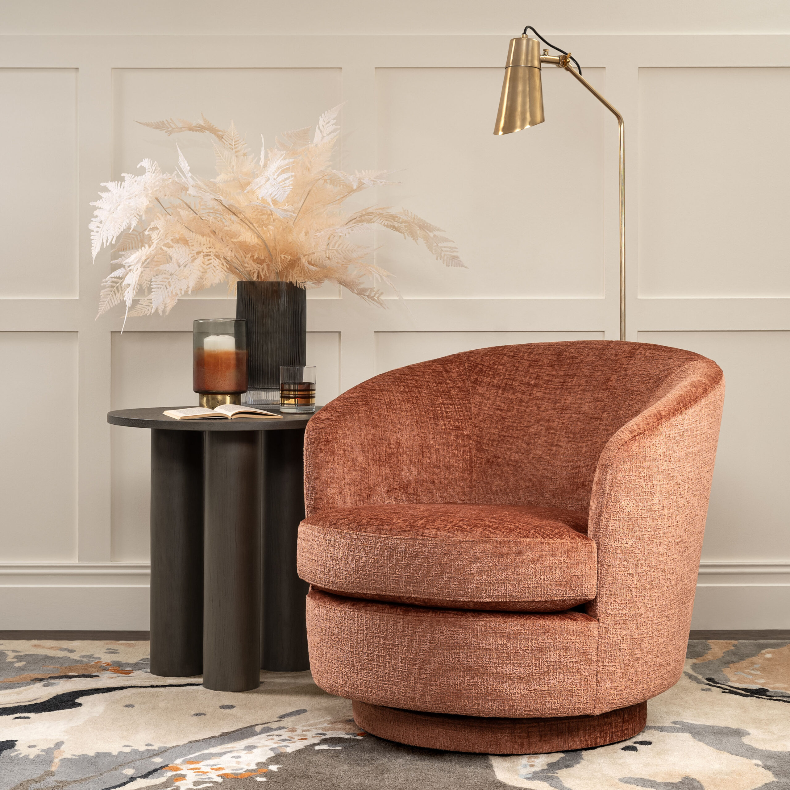 Melville Swivel chair - Terracotta, Foto: MY Furniture