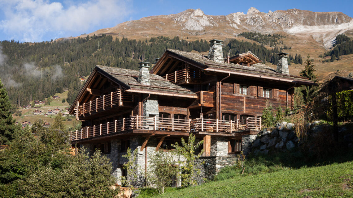 Außenansicht des Chalet 1936 in Verbier, Schweiz, Foto: J. Wilson